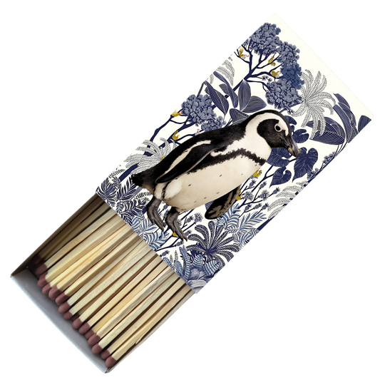 Safety Match Box - Blue Penguins - Hannah Claire Creations