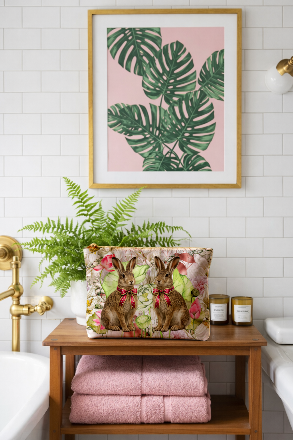 Bunnies And Lotus - Hannah Claire Creations