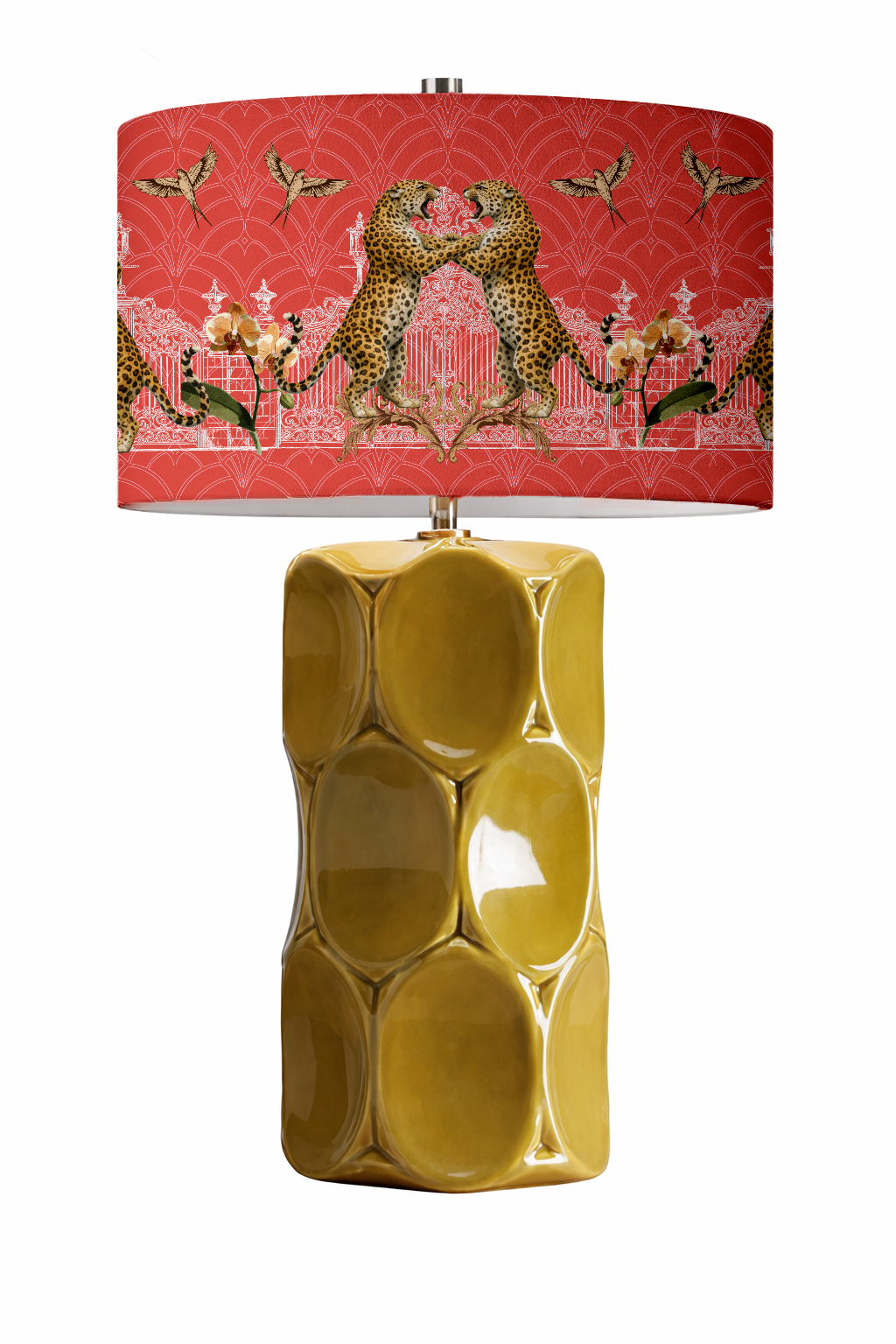 Crimson Orchard Leopards In Pink - Hannah Claire Creations