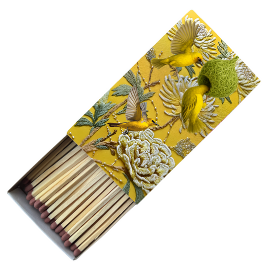 Safety Match Box - Embroidered Weavers - Hannah Claire Creations