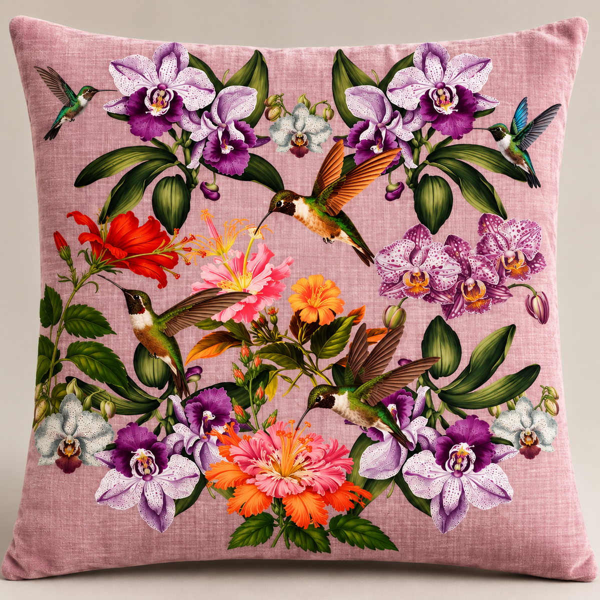 Humming Birds & Orchids - Hannah Claire Creations