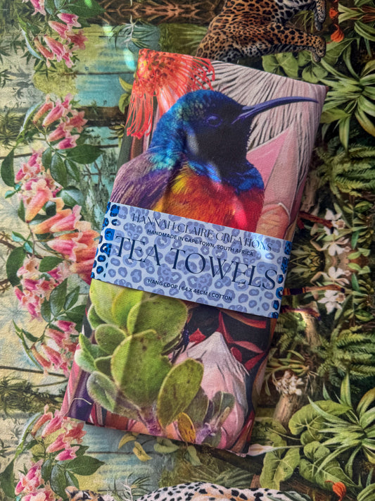 Sunbirds & Proteas - Tea Towel