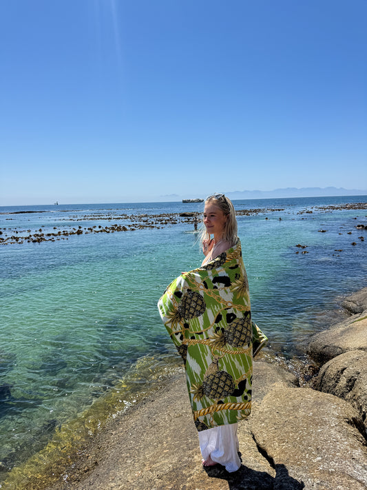 Green Pineapples - Beach Towel