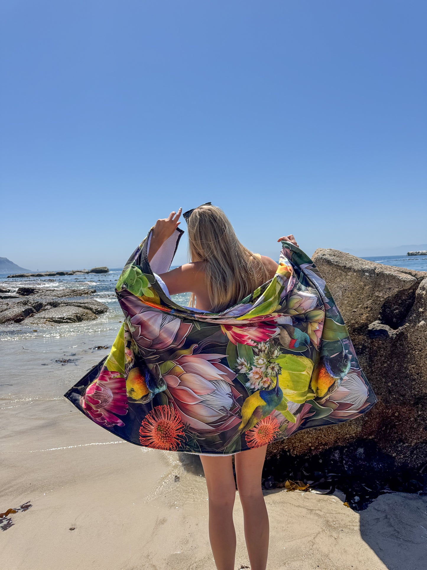 Sunbirds & Proteas - Beach Towel