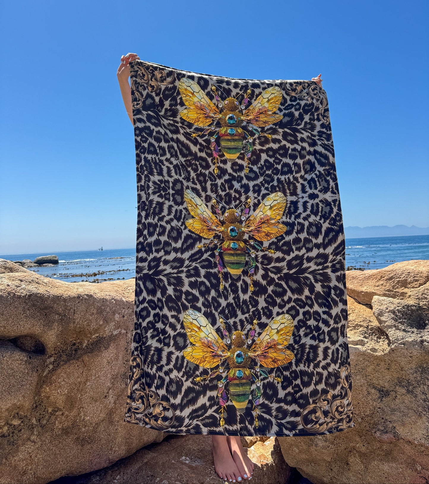 Golden Bee - Beach Towel