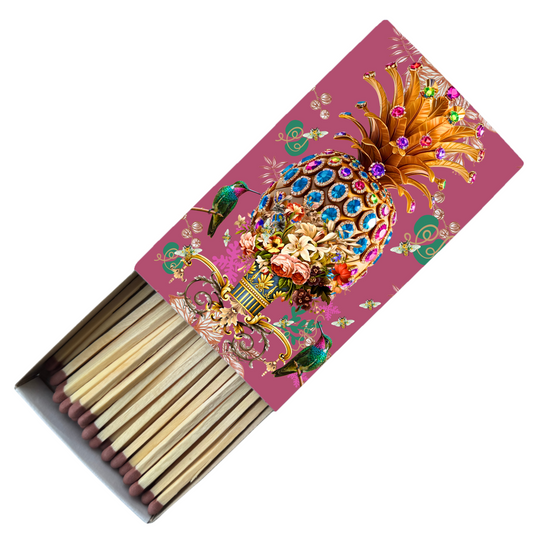 Safety Match Box - Jewelled Pineapple - Hannah Claire Creations