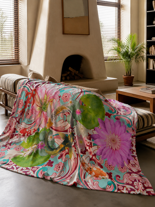Koi - Fleece Blanket