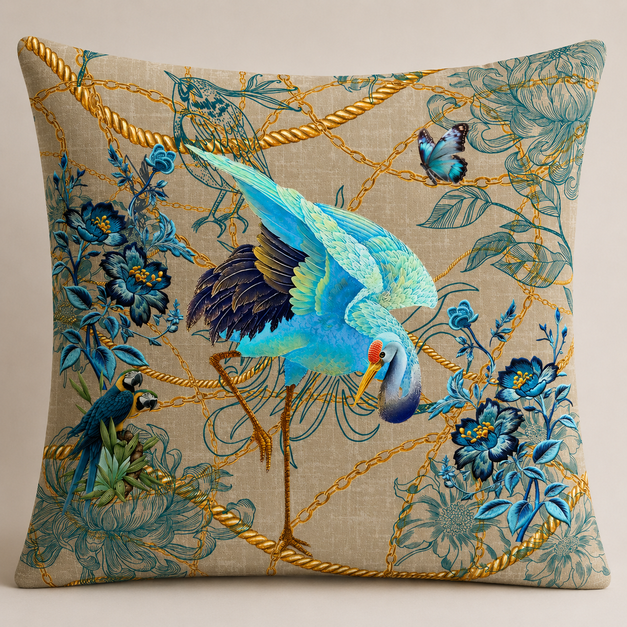 Linen Blue Bird