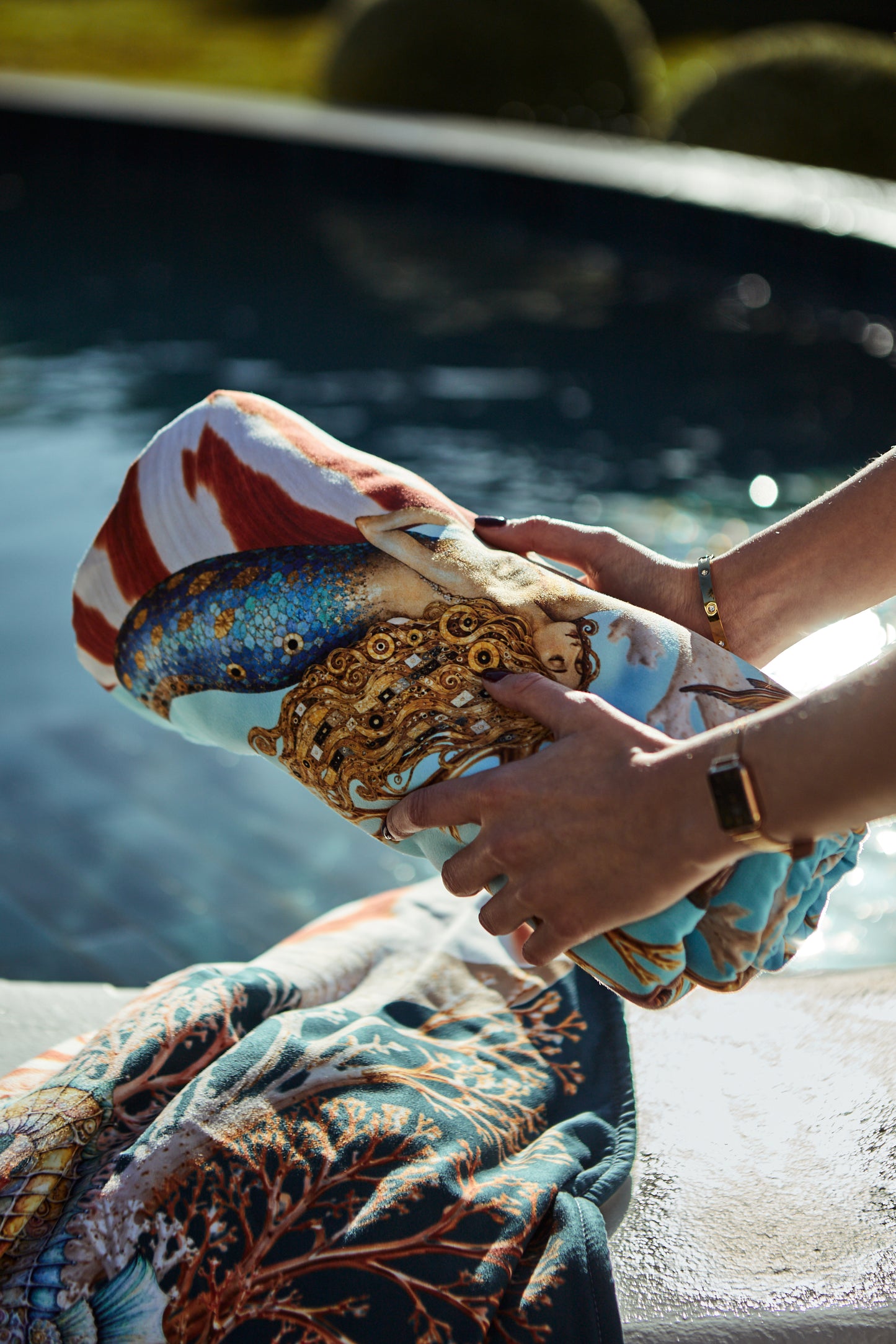 Mermaids & Seahorses - Beach Towel