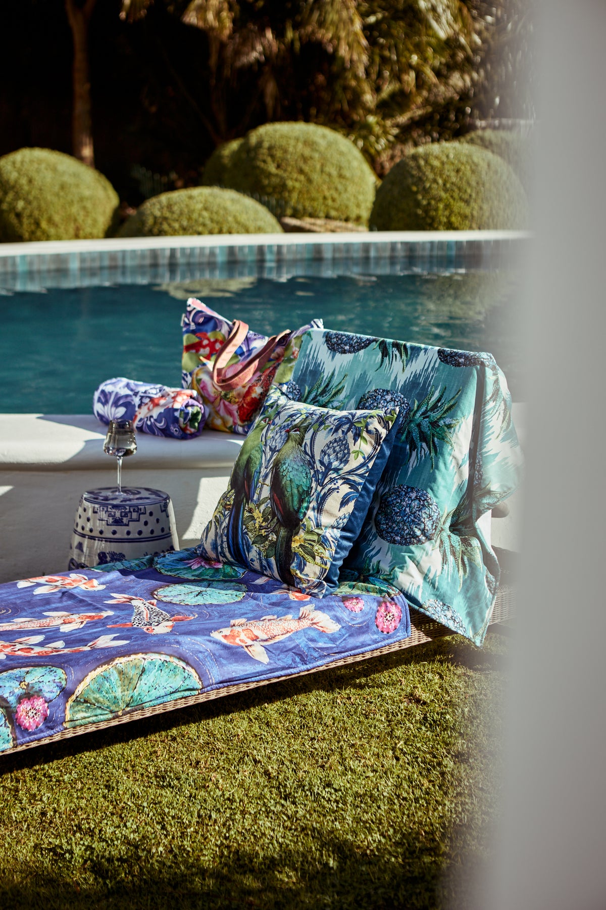 Koi Pond - Beach Towel
