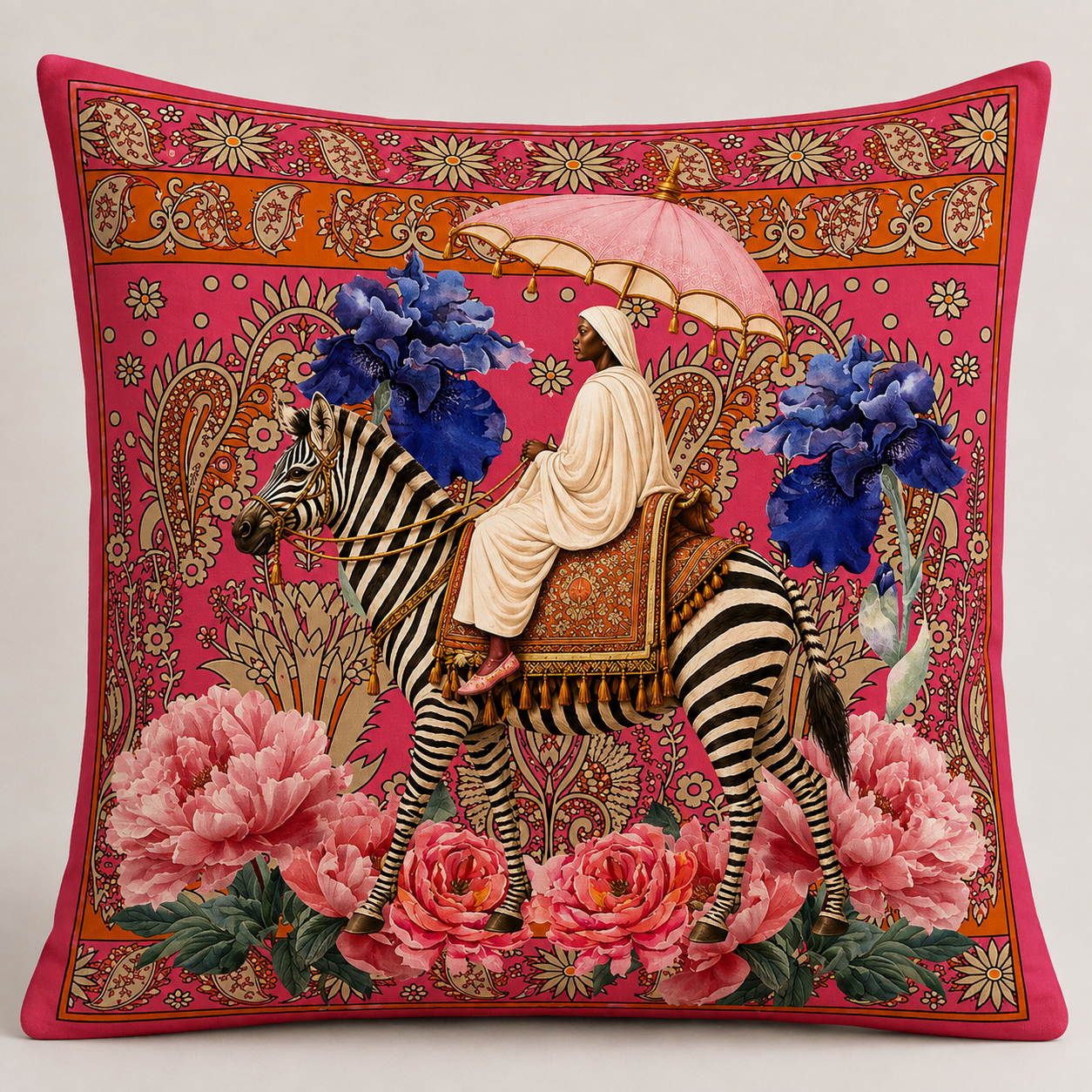 Pink Zebra Tapestry
