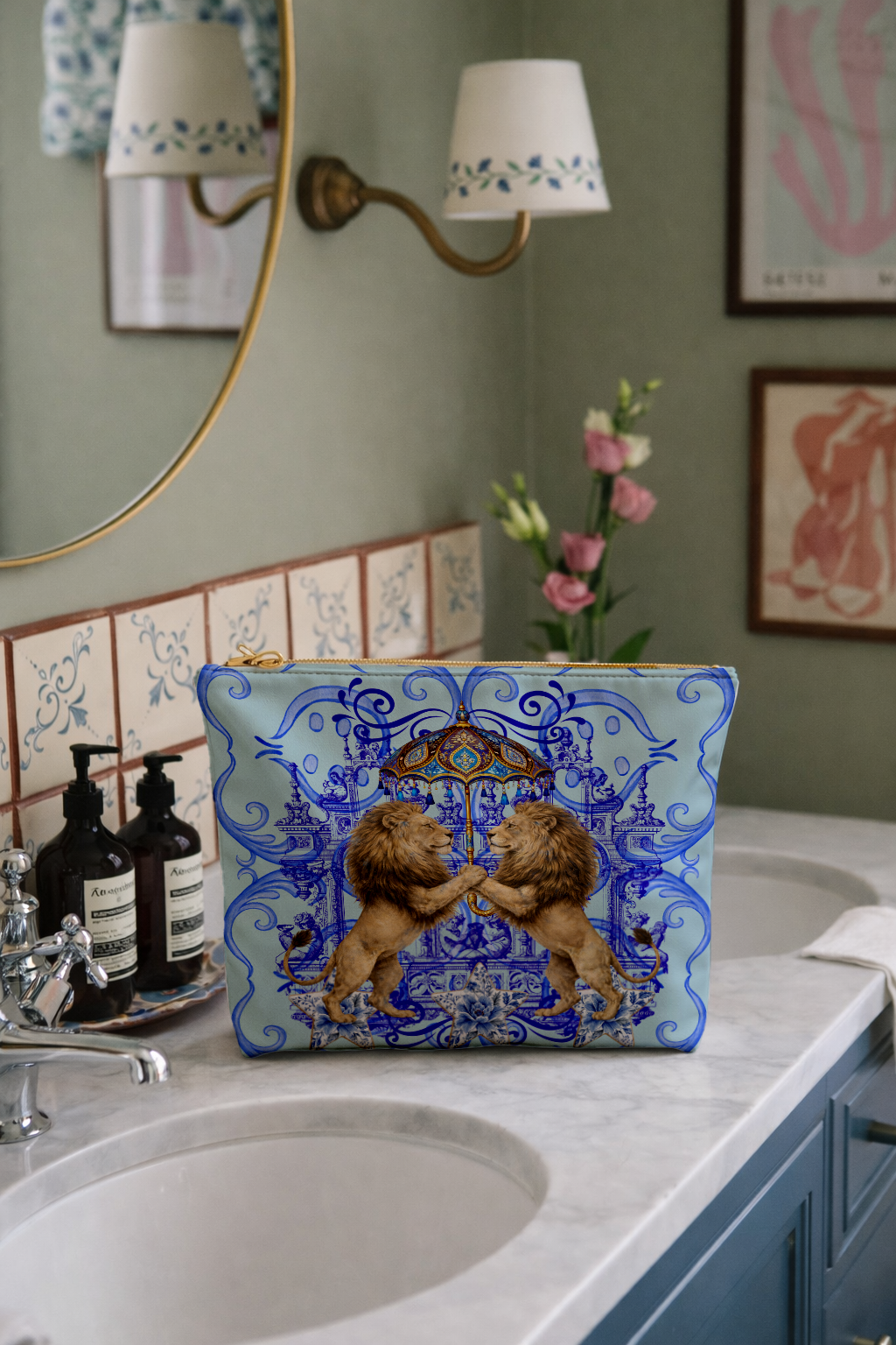 Azure Lion Court - Hannah Claire Creations