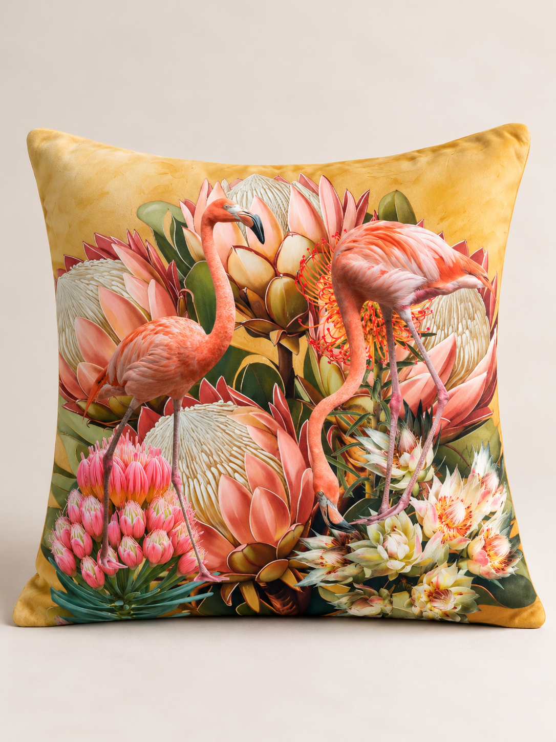 Flamingos & Protea - Hannah Claire Creations