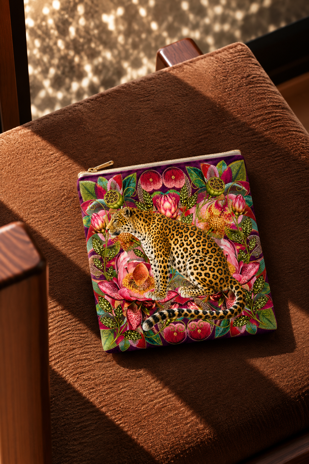 Leopard & Tropical Flowers