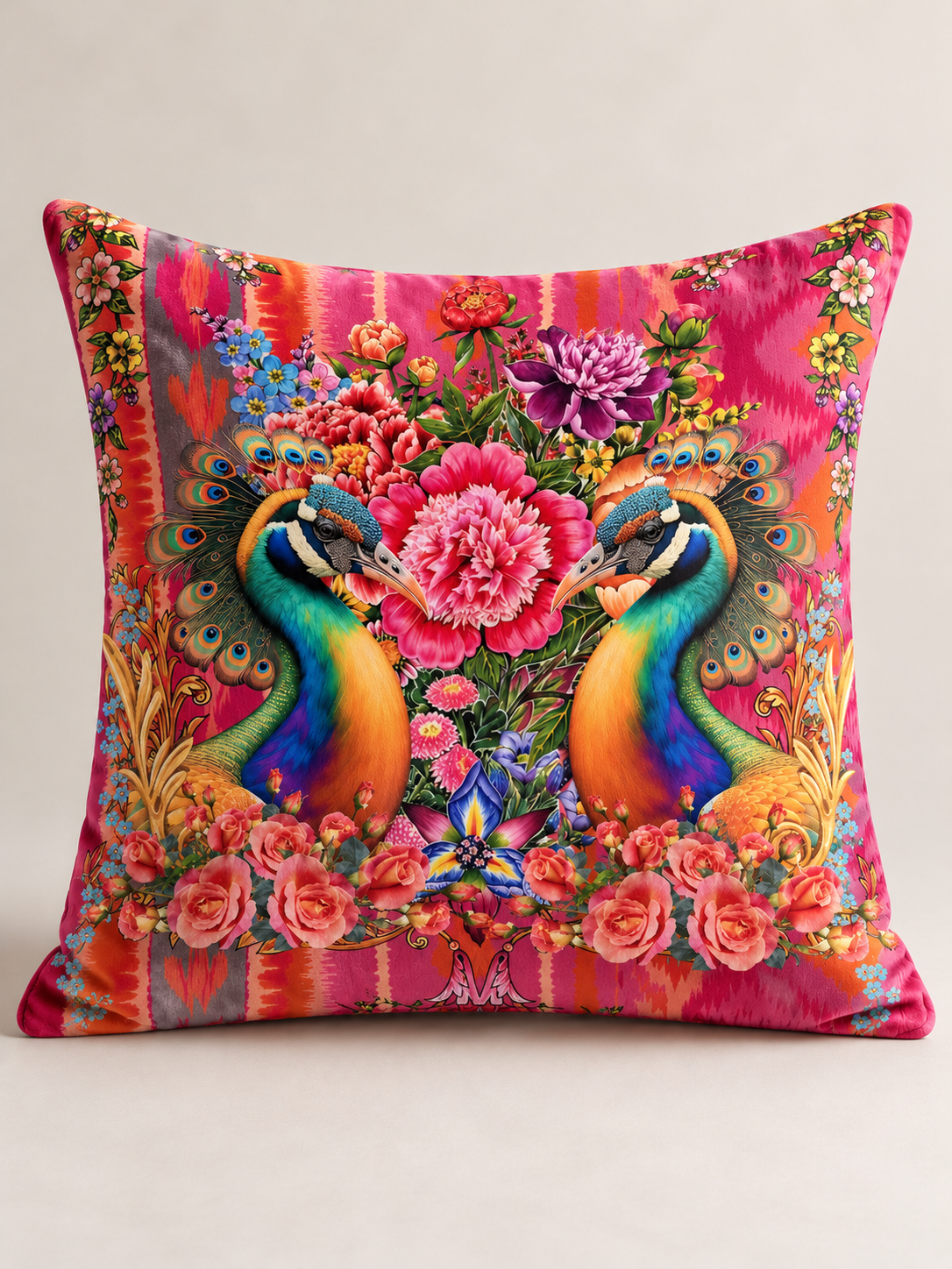 Peacocks & Roses