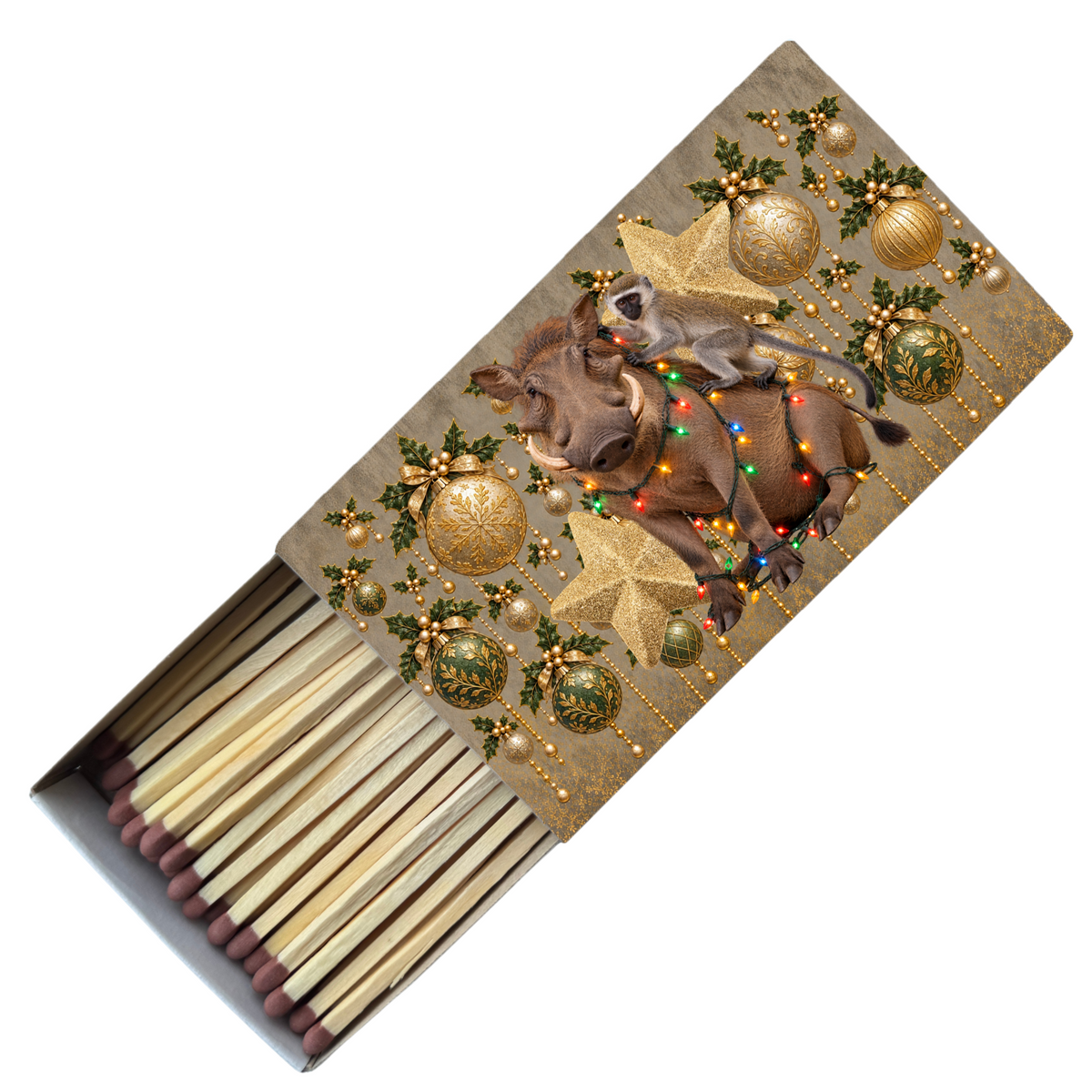 A Wild Christmas Tale - Safety Match Box - Hannah Claire Creations