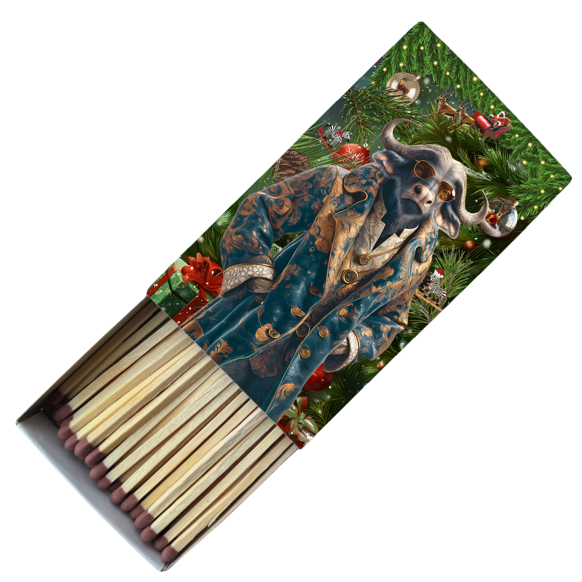 Safety Match Box - Christmas Collection - Hannah Claire Creations