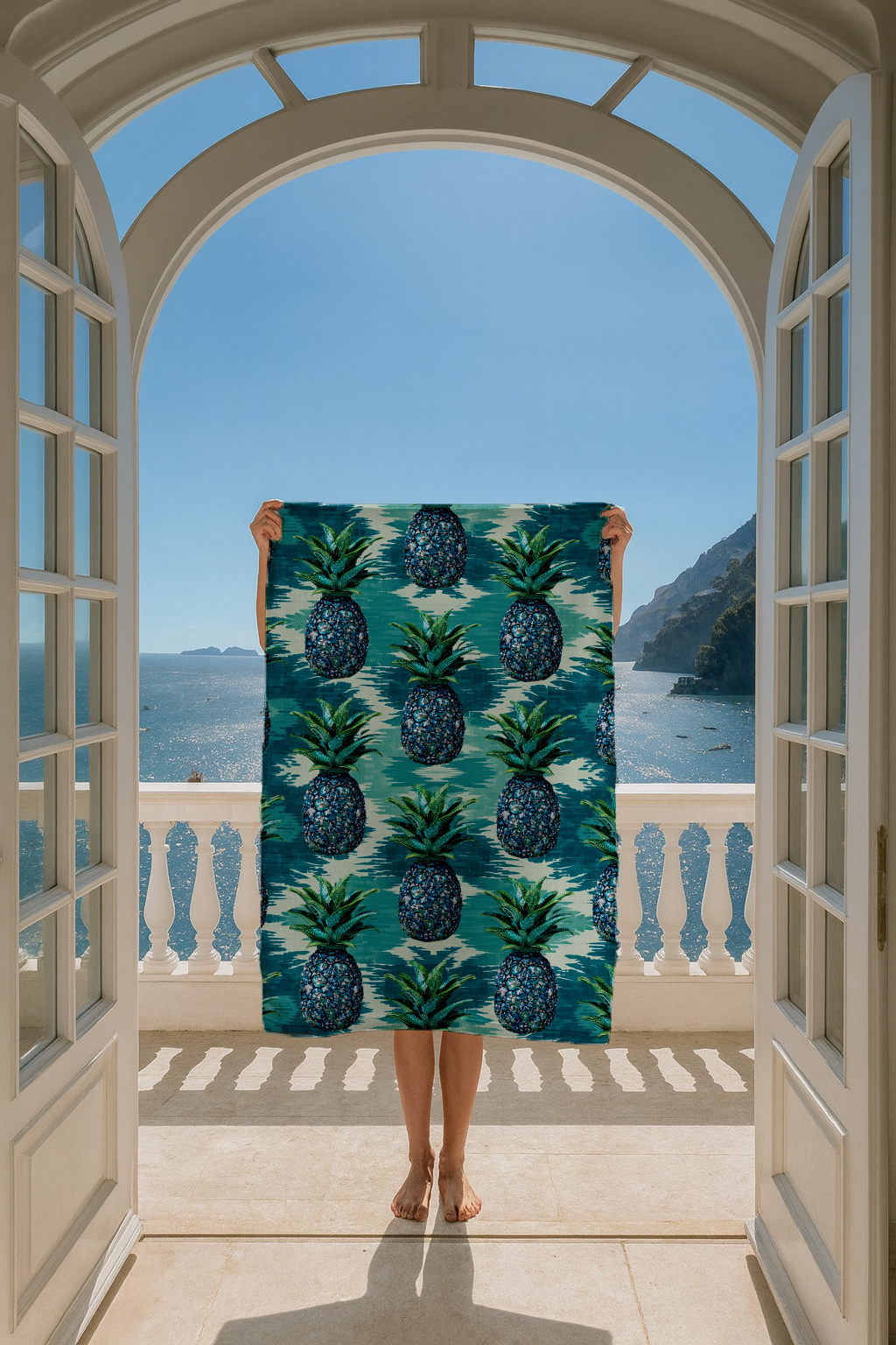 Blue Pineapples - Beach Towel