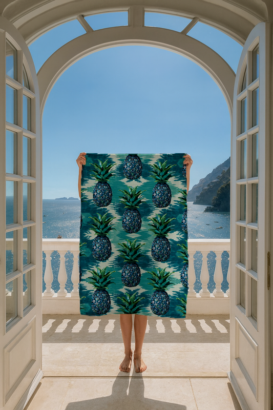 Blue Pineapples - Beach Towel