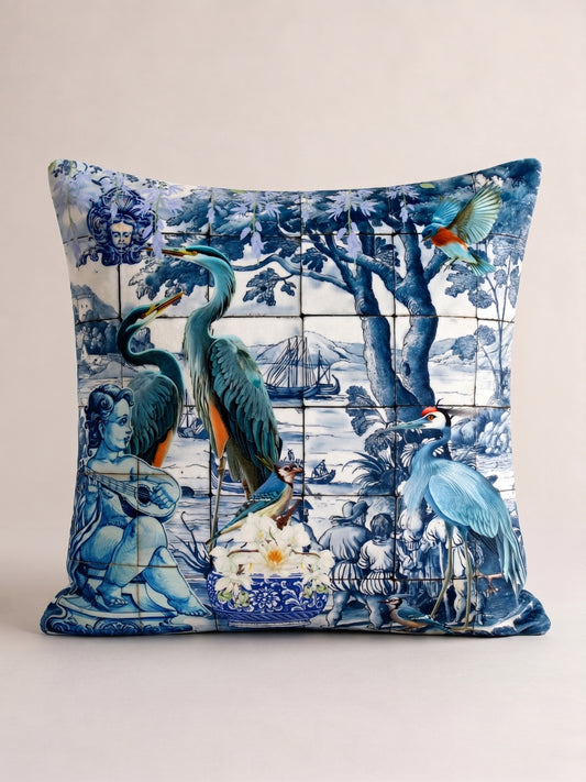 Blue & White Cranes - Hannah Claire Creations