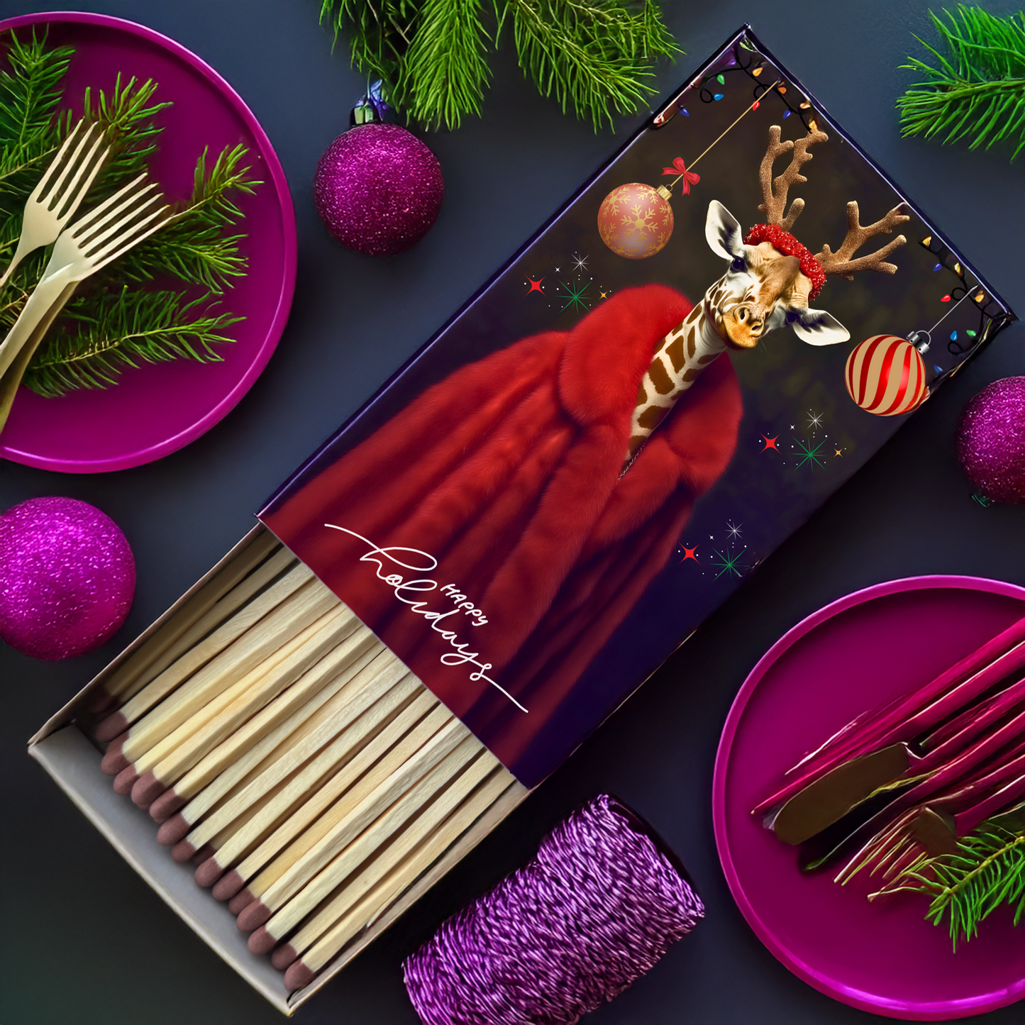 Safety Match Box - Christmas Collection