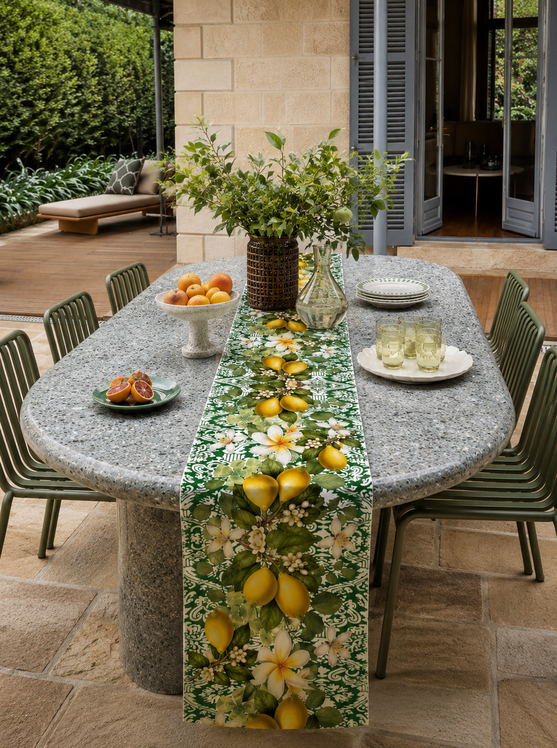 Table Runner - Lemons - Hannah Claire Creations