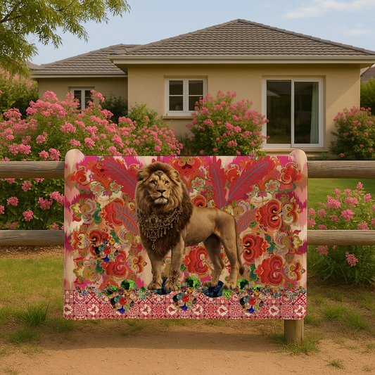 Jewelled Lion - Fleece Blanket