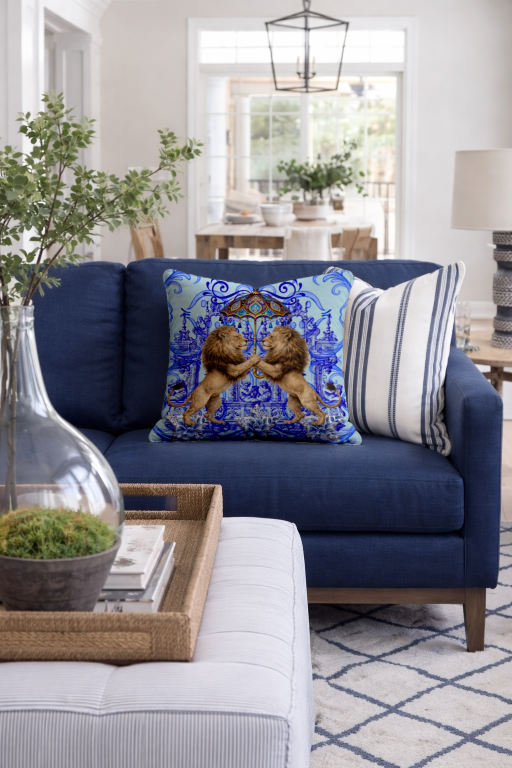 Azure Lion Court - Hannah Claire Creations