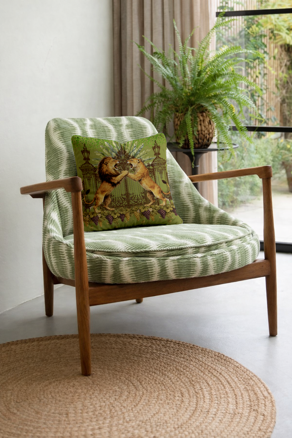 Lions at the Verdant Gates - Hannah Claire Creations