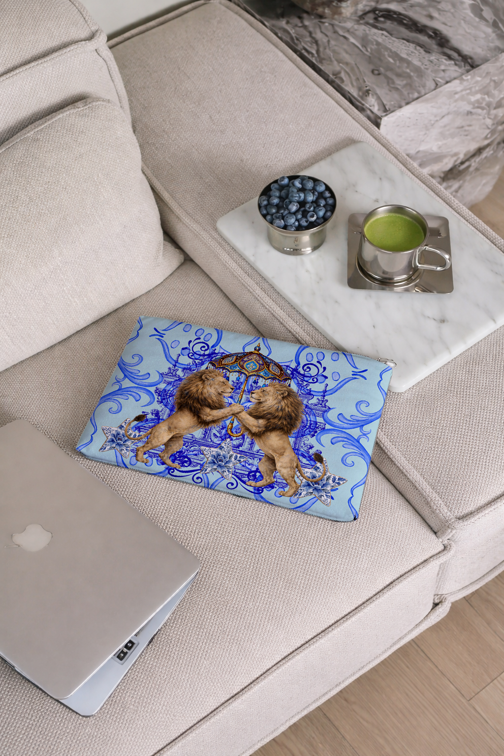 Azure Lion Court - Hannah Claire Creations
