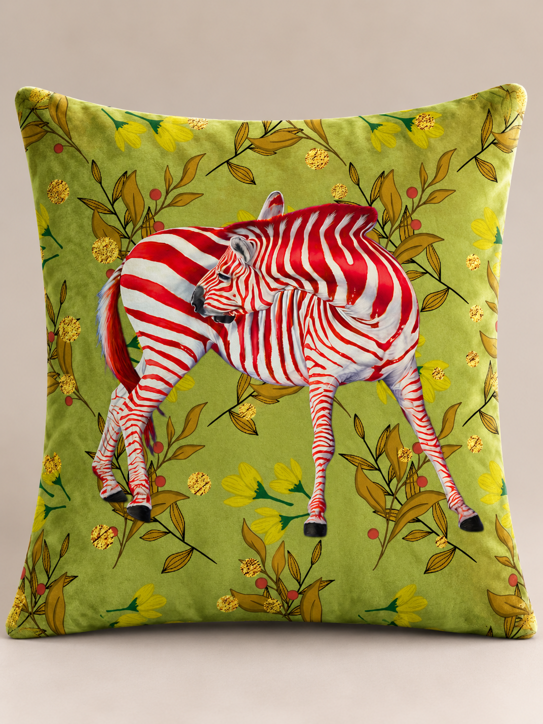 Red & White Striped Zebra