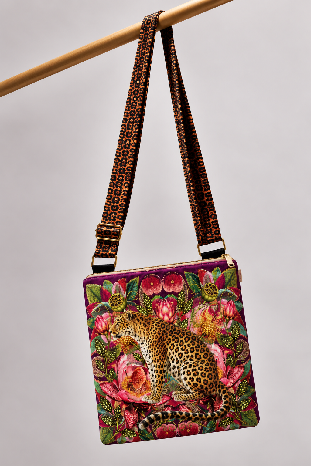 Leopard & Tropical Flowers