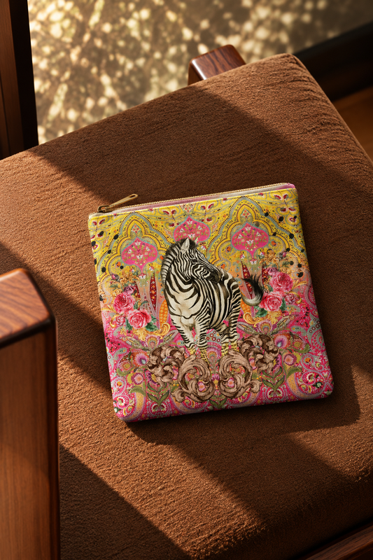 Zebra & Pink Paisley