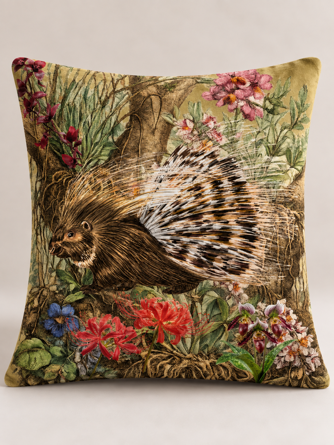 Porcupine & Wildflowers