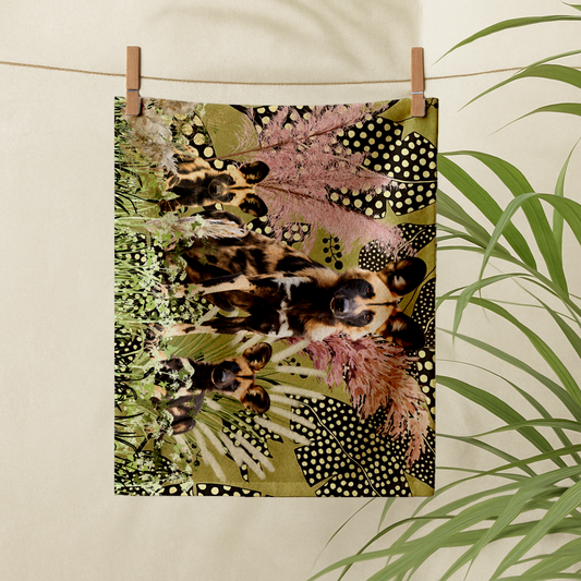Wild Dog & Baby - Tea Towel