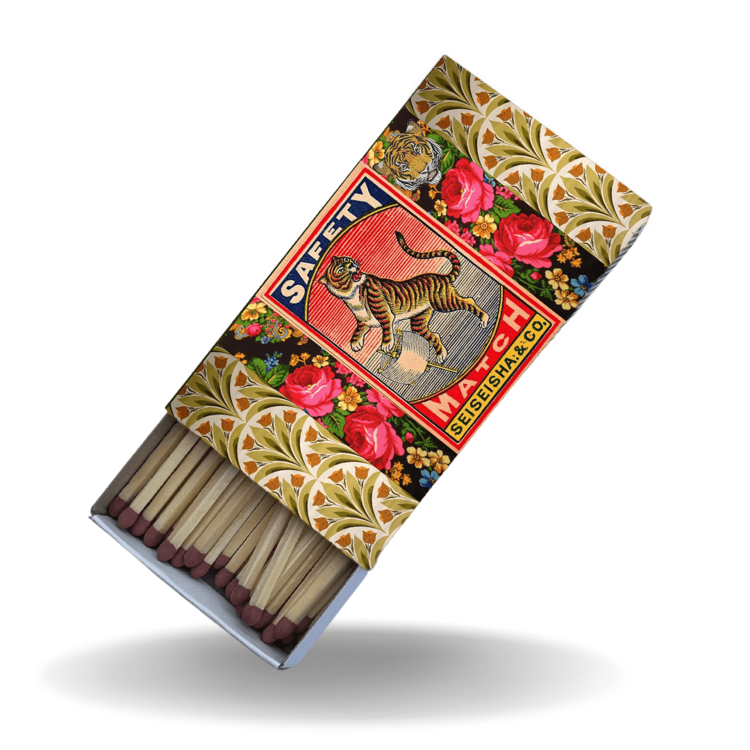 Safety Match Box - The Dancing Tiger - Hannah Claire Creations