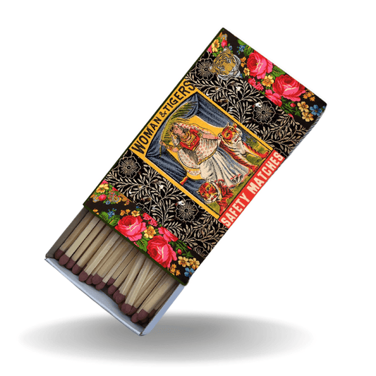 Safety Match Box - The Woman & Tigers - Hannah Claire Creations